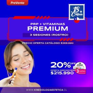 PRP + VITAMINAS PREMIUM 3 ses.