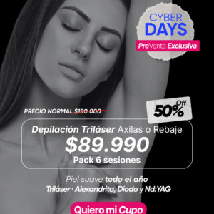 Depilación Triláser Axilas o Rebaje